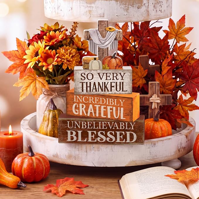Moucuny 4 Pcs Fall Table Decoration - Image 3