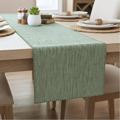 Short Coffee Table Runner Cotton Modern Kitchen Table Runner - Image 5