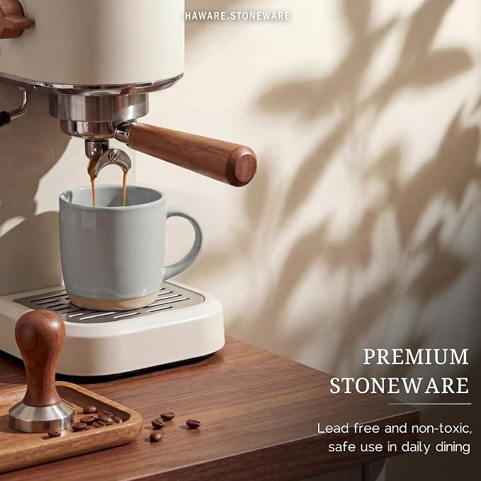 HaWare 13OZ Coffee Mugs Set of 6, Stoneware Coffee Cups, Ceramic Latte Mug - Image 5