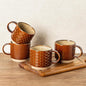 GBhome 12 OZ Stackable Coffee Mugs Set of 4, Ceramic Coffee Cups Set | 4 by GBhome