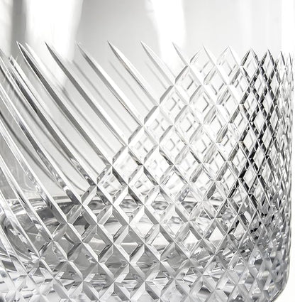 Rolf Glass Bourbon Street Ice Bucket | Glass Champagne Ice Bucket | Lead-Free and Diamond-Wheel Engraved | Designed and Engraved in the USA
