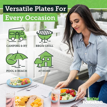 Grow Forward Premium Wheat Straw Plates - Image 2