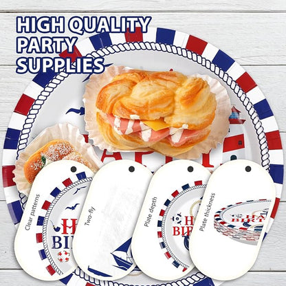 96 Pcs Nautical Birthday Party Decorations - Image 6