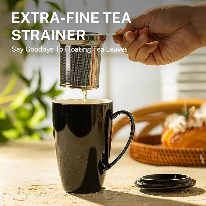 Sweese 15 OZ Porcelain Tea Mug - Image 4