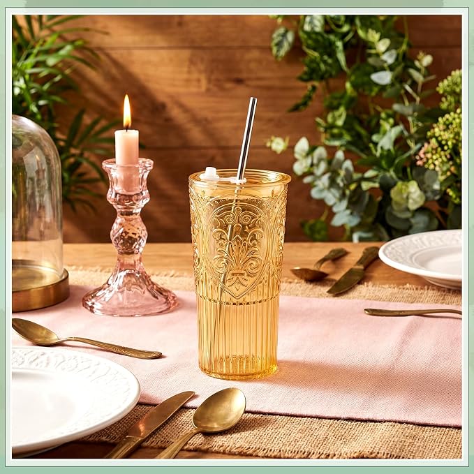 4 Set 20oz Vintage Plastic Tumbler - Image 5