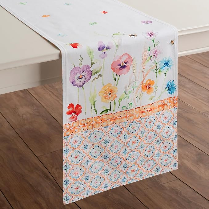 Maison d' Hermine Table Runner 100% Cotton 14.50" x 72" | Table Runners 72 - Image 9