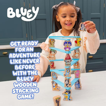 Bluey Stacking Game, Spin & Balance 15 Character Pieces - Image 2