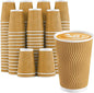Lamosi 90 Pack Coffee Cups 16 oz, Disposable Paper Coffee Cups No Lids | by BuyNow