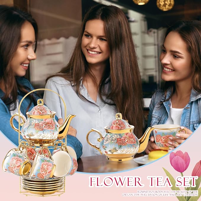 20 Pieces Porcelain Tea Set - Image 7