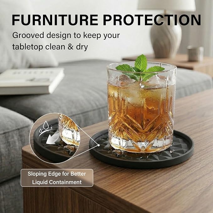 Silicone Drink Coasters Set of 8, Coaster - Image 5