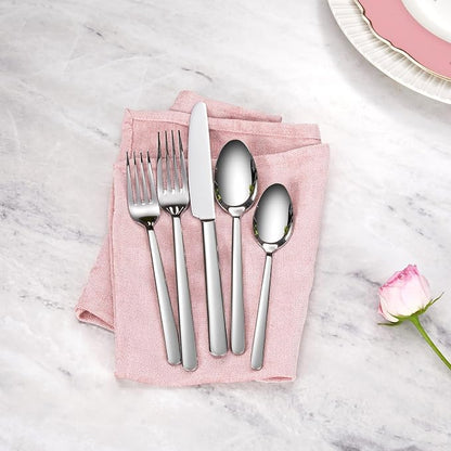 Premium Aline 8-Piece 7.4-Inch Dinner Spoon Set | 18/10 Stainless Steel Dinner - Image 7
