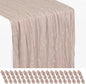 Showgeous 18 Pack Rosy Brown Cheesecloth Table Runner, 17 x 108 Inches | Boho by Showgeous