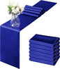 Horbaunal 6 Pack Satin Runners 12 x 72 Inch, Royal Blue | Bright Silky Smooth by Horbaunal
