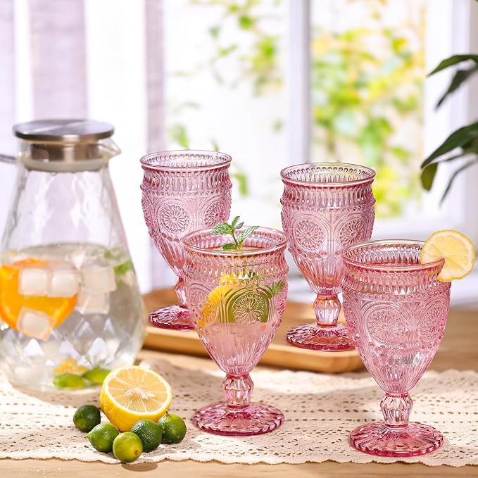 Darlion Goblets, Goblet Glasses, Vintage Wine Glasses 12oz | Food-Grade Glass - Image 8
