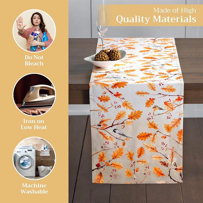 Maison d' Hermine Table Runner 100% Cotton 14.50" x 72" | Table Runners 72 - Image 3