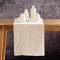 Table Runner with Fringe- 14x120 Inch Off White, 100% Pure Linen Table Runner by LinksloveHome