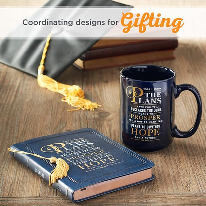 Christian Art Gifts Navy Blue Ceramic Coffee Mug – 14 oz. Microwave and - Image 5