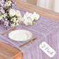 2 Pack Cheesecloth Table Runner, 120 Inch Lavender Purple Table Runner | 10 Ft by Unknown