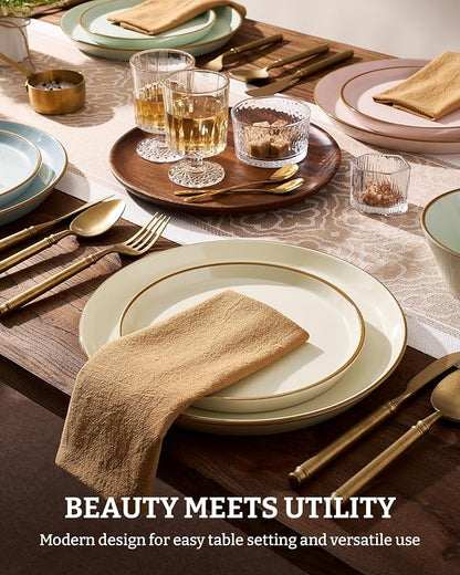 Famiware Saturn Dinnerware Sets, Ceramic Dishes - Image 3