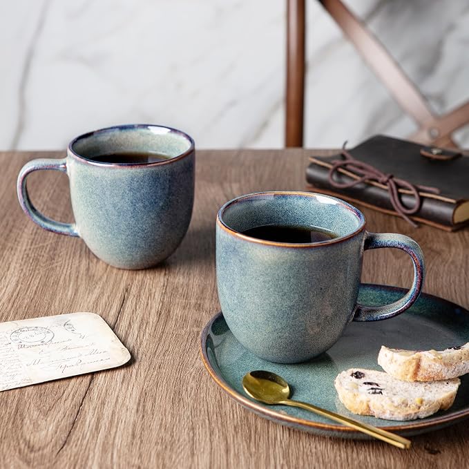 AmorArc 12oz Coffee Mugs, Ceramic Coffee Mugs set of 6 - Image 4