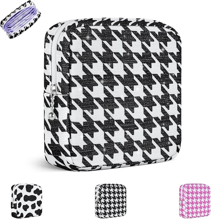 Period Bag for Teen Girls, Canvas Sanitary Napkin Storage Bag by PlaytotheExtreme