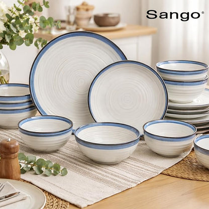 Sango Siterra Santorini 16-Piece Stoneware Dinnerware Set - Image 8