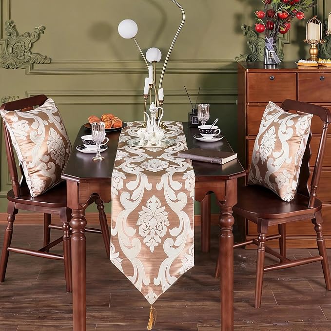 Elegant Luxury Table Runner for Dining Table, Vintage Design Premium Quality - Image 3