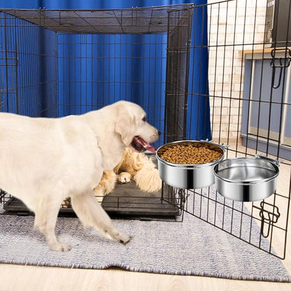 2 Pcs Medium Dog Food Water Bowl - Image 7