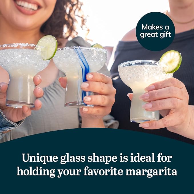 Libbey Stemless Margarita Glasses Set of 6, 10.25 ounces Classic Lightweight - Image 5