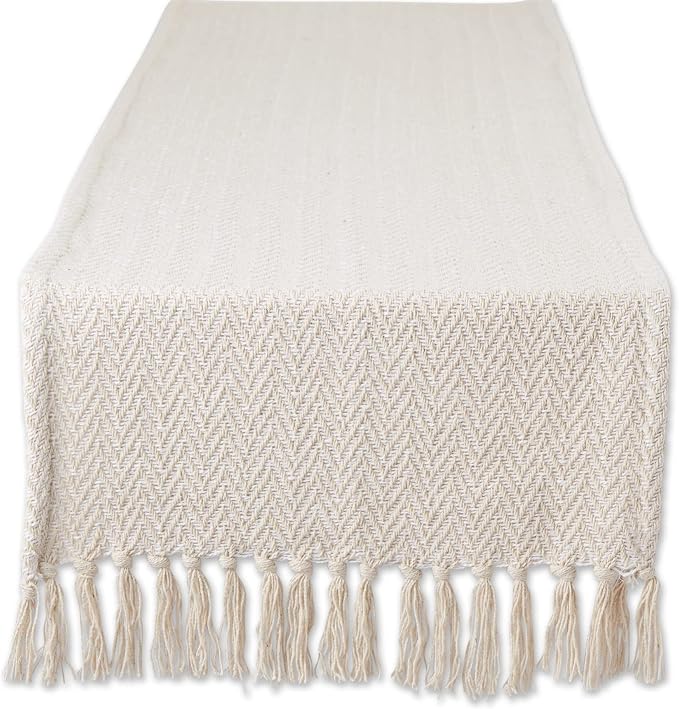 DII Woven Basic Tabletop Collection Chevron Table Runner by DII