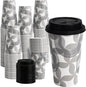 16 oz Disposable Paper Coffee Cups by VPACKDUO