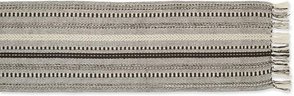 DII Farmhouse Braided Stripe Table Runner Collection, Dark Brown - Image 2