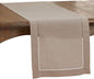 SARO LIFESTYLE Hemstitched Border Table Runner by SaroLifestyle