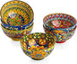Henten Home Ceramic Dessert Bowls Set of 6, Bohemia 10 oz Snack Serving Bowl by HentenHome