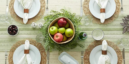 The Home Talk Jute Cotton Hand Woven Table Runner/Placemats - Image 6