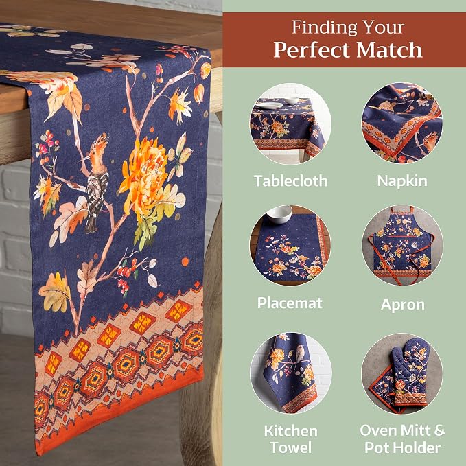 Maison d' Hermine Table Runner 100% Cotton 14.50" x 108" | Table Runners 108 - Image 5