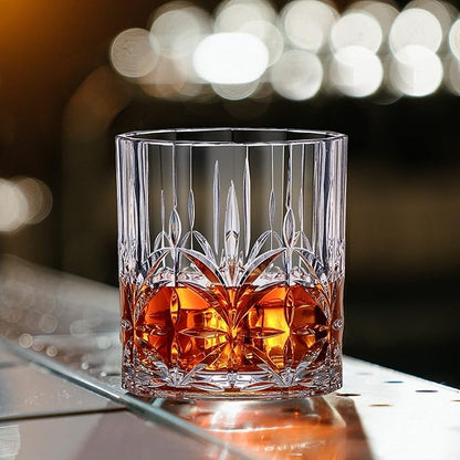 Amazing Abby - Whitney - 14-Ounce Plastic Whiskey Glasses (Set of 6), Plastic Wine Glasses, Reusable, BPA-Free, Shatter-Proof, Dishwasher-Safe, Perfect for Poolside, Outdoors, Camping, and More