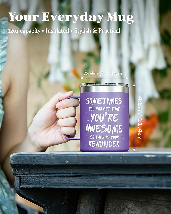 Inspirational Coffee Mug for Women, 12oz Insulated Stainless Steel Mug - Image 2