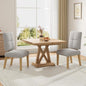 Wooden Dining Chairs Set of 2, Dining Room Chairs with Wood Legs, Cloud-Like Cushion & Reinforcement Structure Design for Kitchen/Living Room/Restaurant, Easy Assembly