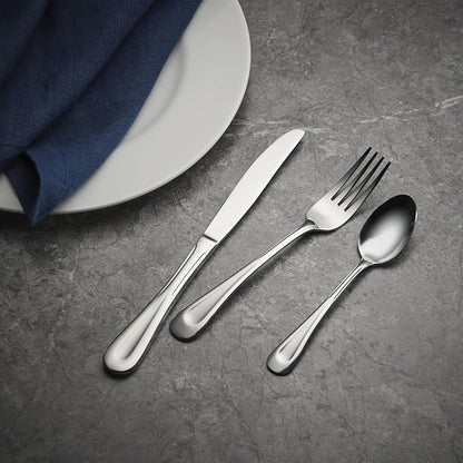 Oneida Satin Sand Dune Everyday Flatware Dinner Spoons, 18/0 Stainless Steel - Image 4