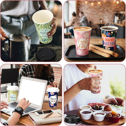 50 Pack 16 oz Disposable Coffee Cups - Image 4