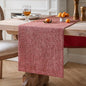 Burlap Style Farmhouse Table Runner, 14x90 Inches Red | Thick Durable Fabric by ZEEMARTONLINE