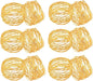 ITOS365 Handmade Round Mesh Gold Napkin Rings Holder by ITOS365