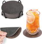 Faux Leather Drink Coasters by Chitomars