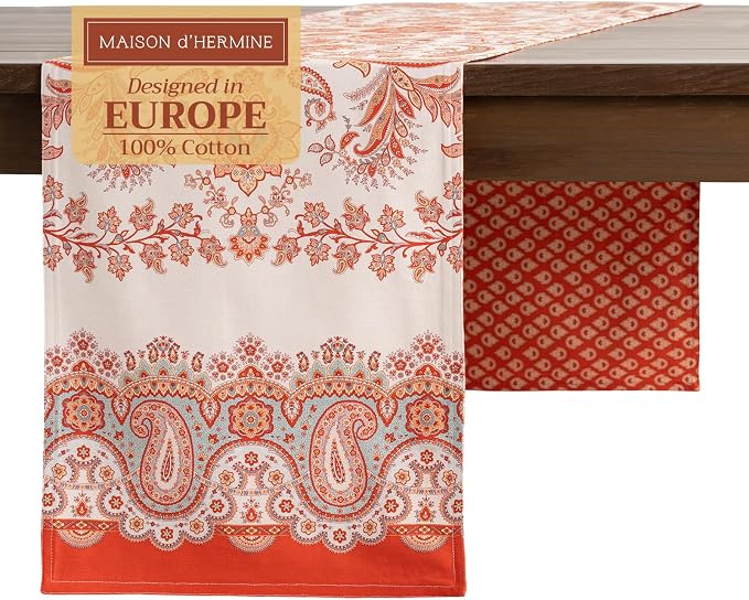 Maison d' Hermine Table Runner 100% Cotton 14.50" x 72" | Table Runners 72 by MaisondHermine