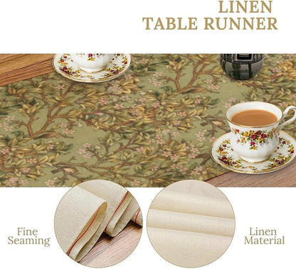 William Morris Tree of Life Table Runner Vintage Flowers Table Runner - Image 6