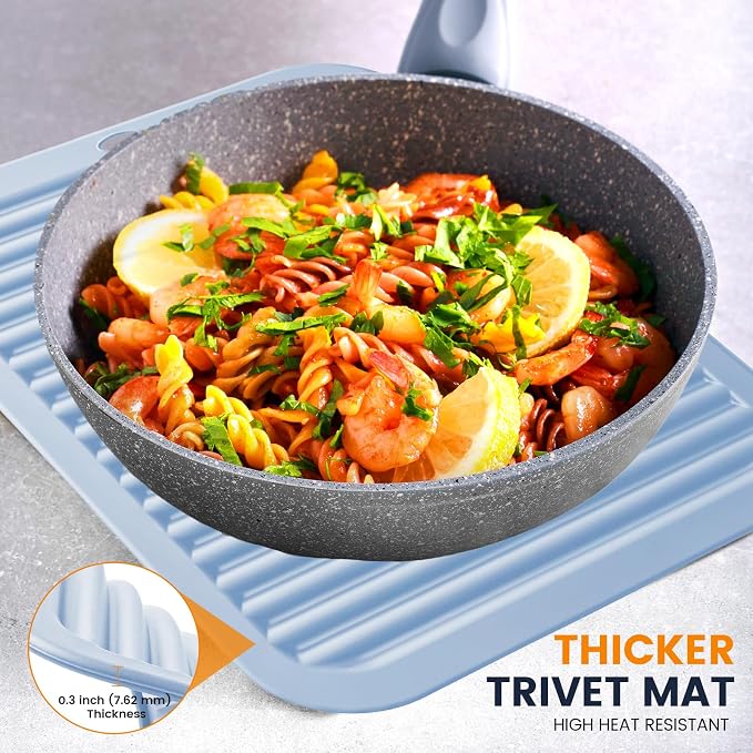 Silicone Trivet Mats 2 Heat Resistant Pot Holders Multipurpose Non-Slip Hot Pads - Image 4