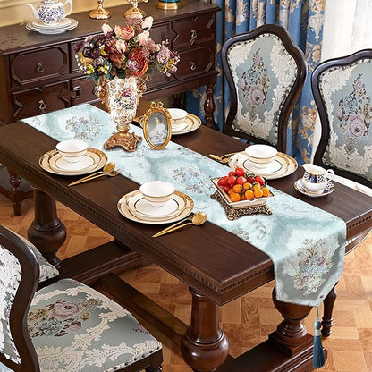 120" Long Table Runner Luxury Retro Embroidery Pattern - Image 7