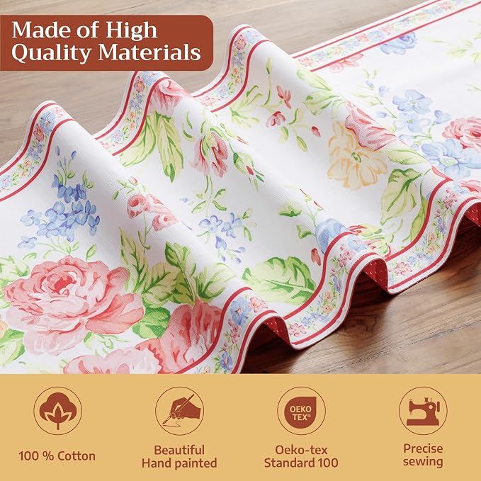 Maison d' Hermine Table Runner 100% Cotton 14.50" x 72" | Table Runners 72 - Image 3