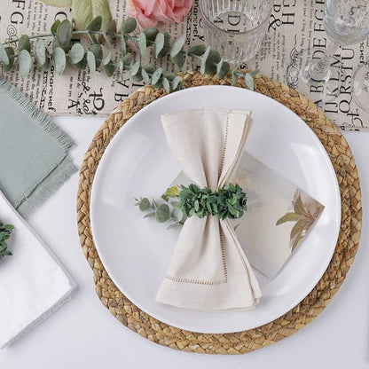Laurel Wreath Napkin Rings Set of 4, Farmhouse Leaf Napkin Ring - Image 4